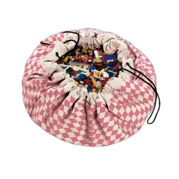 Sac de jeux et Rangement Lego et Jouets Diamond rose Play & Go