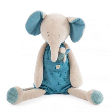 Peluche Géante Moulin Roty Eléphant 80 cm
