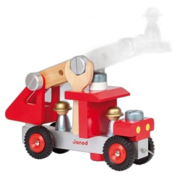 Jouet Camion de pompier en bois dès 2 ans Janod