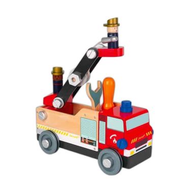 Jouet Camion de pompier en bois dès 2 ans Janod