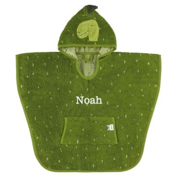 Poncho Trixie Baby Dino Sortie de Bain pour enfant, à personnaliser