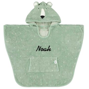Poncho Trixie Baby Ours Polaire Sortie de Bain pour enfant, à personnaliser