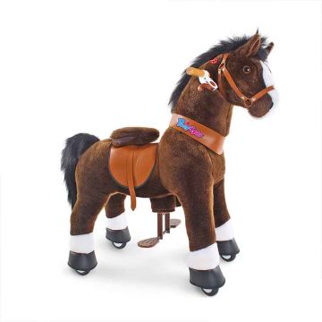 Cheval avec freins, Pony Cycle chocolat, pour enfant dès 3 ans