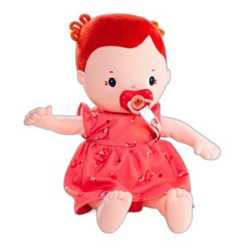 Poupon Poupée Chiffon Rose Lilliputiens, dès 2 ans, avec couche et tétine