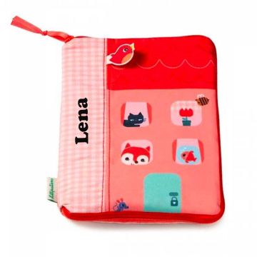 Protège carnet de santé avec Prénom Bébé Fille, Forêt, Lilliputiens