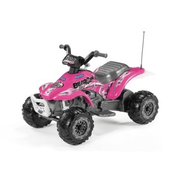 Quad électrique rose tout-terrain pour les petites filles à partir de 2 ans, Peg Pérego