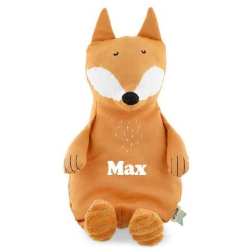 Grande Peluche Trixie pur Coton biologique, Tissus durables et recyclé à 100%, dès la naissance, renard, 38 cm