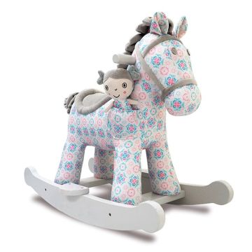 Cheval à Bascule pour fille 1 an Rosie & Mae, Little Bird Told Me, Livraison Gratuite, Boutique Bébé Suisse