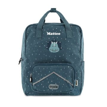 Grand sac à dos A4 personnalisé enfant dès 4 ans, tricératops de Trixie Baby