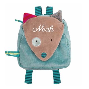 Sac à dos Renard à personnaliser, Les Jolis pas Beaux, bleu
