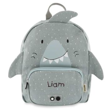 Sac à dos Trixie taille 3 ans, Cadeau personnalisé avec prénom broderie, requin