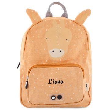 Sac à dos Trixie, Cadeau personnalisé avec prénom broderie, dès 4 ans, Girafe