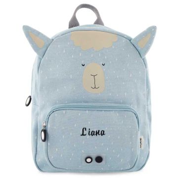 Sac à dos Trixie, Cadeau personnalisé avec prénom broderie, dès 4 ans, Lama Alpaga
