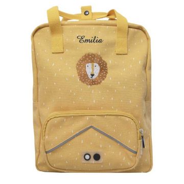 Sac à dos Lion grand format de Trixie Baby, à personnaliser avec prénom enfant dès 4 ans