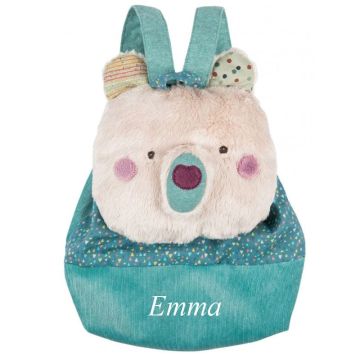 Sac à dos Enfant Ours blanc à personnaliser, Moulin Roty