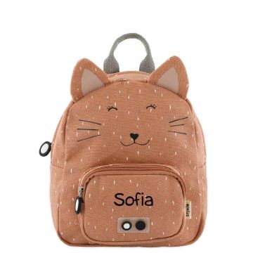 Sac à dos small Trixie, Cadeau personnalisé avec prénom ou initiales en broderie, dès 2 ans, Chat