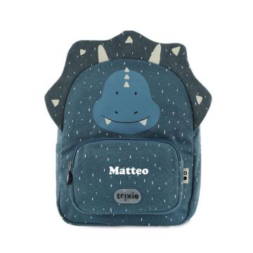 Sac à dos personnalisé enfant dès 3 ans, tricératops de Trixie Baby
