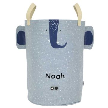 Sac Rangement Jouets pour enfant, à personnaliser avec prénom, Trixie Baby, Elephant