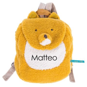 Sac à dos avec prénom de Bébé, Renard Moulin Roty