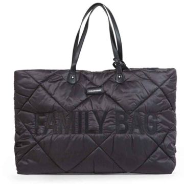 Grand Sac à Langer Childhome pour la famille, noir matelassé, Boutique en Ligne Suisse