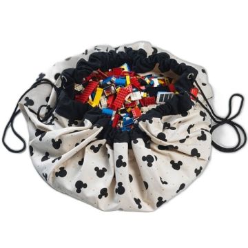 Sac de jeux et de rangement pour enfant Disney Mickey Black, Play & Go
