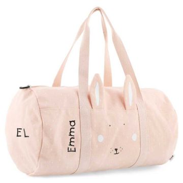 Sac de sport Trixie Baby Lapin rose, Kid Roll Bag à personnaliser avec prénom enfant