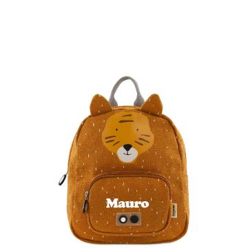 Sac à dos Tigre small Trixie Baby, Cadeau personnalisé avec prénom ou initiales en broderie, dès 2 ans