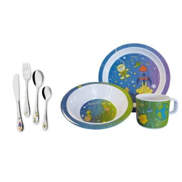 Set Berndorf Sam, 9 pièces pour enfant, Couverts, vaisselle et sets de table à dessiner