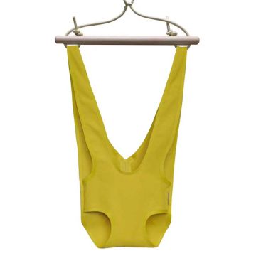 Sautoir Coton Zébulette, harnais sauteur bébé, Jaune, Petite Planète