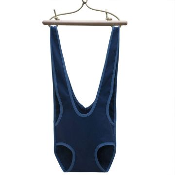 Sautoir Coton Bio Zébulette, harnais sauteur bébé, bleu marine, Petite Planète