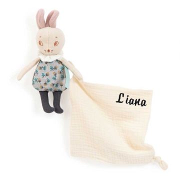 Doudou Moulin Roty avec prénom bébé, Souris
