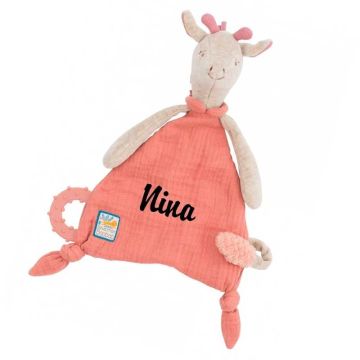 Doudou à personnaliser Jolie Boîte Cadeau Naissance, Girafe Moulin Roty