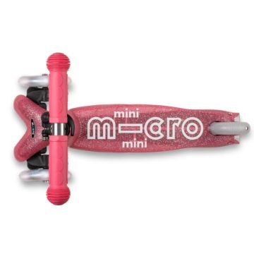 Trottinette Mini Micro Deluxe Fairy Glitter LED rose, roues lumineuses, de 2 à 5 ans