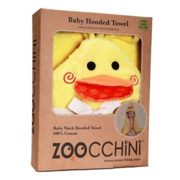 Cape de bain pour bébé avec broderie Canard Zoocchini