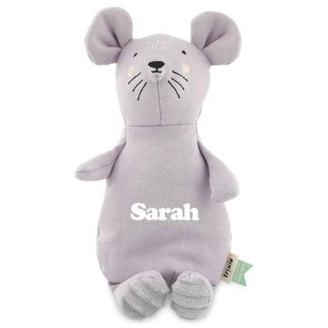 Peluche 26 cm Trixie pur Coton biologique, Tissus durables et recyclé à 100%,  dès la naissance, souris