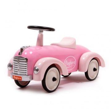 Porteur Speedster Fille Rose dès 12 mois Voiture Métal Baghera, Livraison Gratuite et Rapide, Boutique Suisse