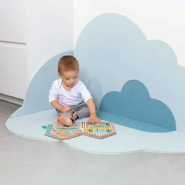 Tapis Bébé Mousse Quut, Nuage bleu, Modulable sol, mur et angle, livraison gratuite