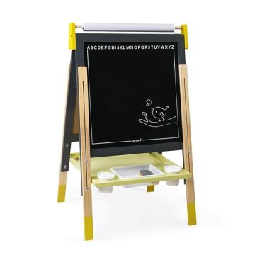 Tableau noir enfant réglable - Chevalet double face avec tableau magnétique