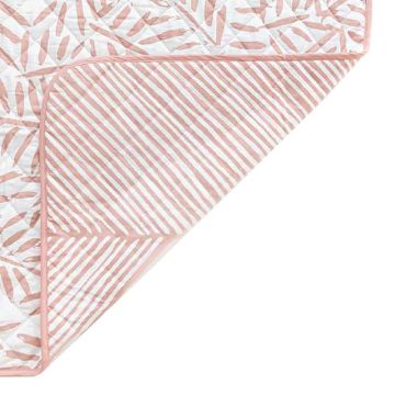 Tapis bébé Toddlekind imperméable pour l’extérieur, en coton bio, Rose Sea Shell