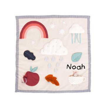 Tapis Eveil Bébé Moulin Roty, 100 x 100 cm, à personnaliser avec prénom enfant, Livraison Gratuite