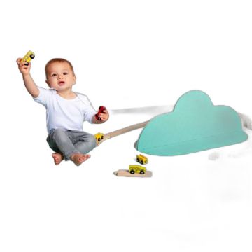 Tapis Bébé Mousse Quut, Nuage vert, Modulable sol, mur et angle, livraison gratuite