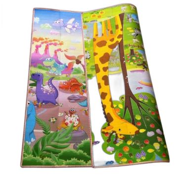 Mega tapis de jeu 2 côtés (girafe-dino)