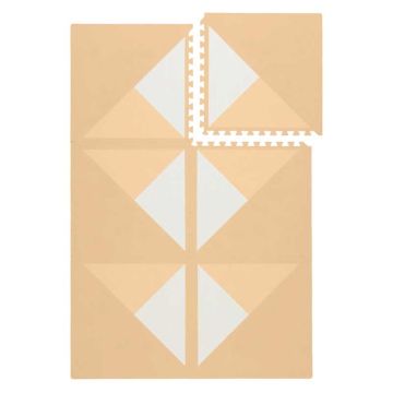Tapis Bébé modulable Toddlekind, éléments puzzle en mousse EVA non toxique, Kyte Wheat, Livraison Gratuite