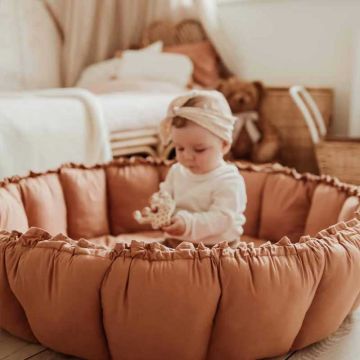 Tapis Jeu et Nid brun pour Bébé, Bloom de Play&Go, Tapis 3en1, Tawny Brown