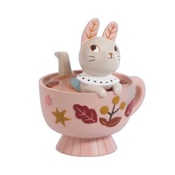 Tirelire Moulin Roty Idée Cadeau Fille, Petit Lapin dans Tasse