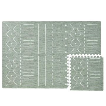 Tapis moelleux modulable Toddlekind, éléments puzzle en mousse EVA non toxique, Berber Moss, Livraison Gratuite
