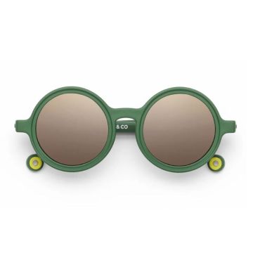 Lunettes de soleil enfant 18-36 mois Olivio&Co - Protection UV 100%, vert cactus