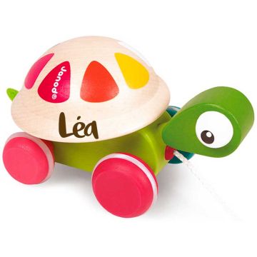 Tortue Janod Jouet en bois à Promener Zigolos, à personnaliser avec prénom enfant