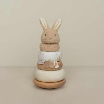 Tour Anneaux à Empiler Lapin Little Dutch , Jouet Eveil bébé, cadeau personnalisé