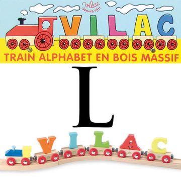 Lettre Wagon en bois Vilac, L